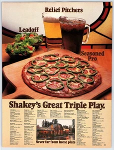 1983 SHAKEY'S PIZZA RESTAURANT Vintage 8"X11" Magazine Ad 1980's HTN-21 - Picture 1 of 1