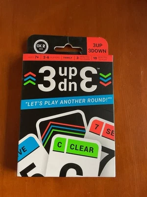 3UP 3DOWN Family Card Game  3 Up 3 Down New - Image 1 of 4