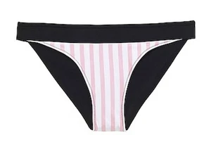 HEIDI KLEIN BB fondo hipster reversibile a righe taglia media nuovo con etichetta rosa/a righe - Foto 1 di 9