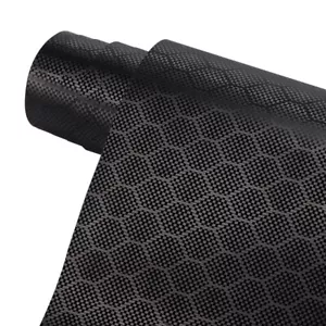 Black Honeycomb Pattern Carbon Fiber Car Vinyl Wrap Roll Car Body Sticker Decor - Picture 1 of 9
