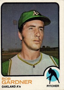 1973 Topps # 222 Rob Gardner Oakland Athletics