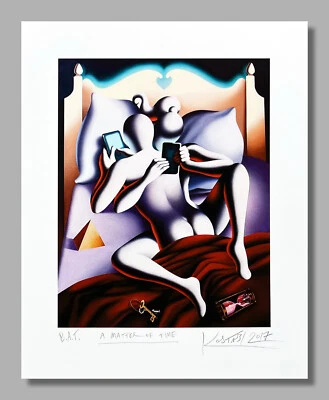 MARK KOSTABI ● Sexting - A matter of Time ● Ciclèe 2017 handsigniert, bezeichnet - Bild 1 von 4
