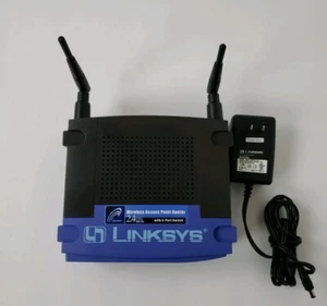 LINKSYS WIRELESS ACCESS POINT BROADBAND ROUTER 2.4 GHz (802.11B) Model BEFW11S4 - Picture 1 of 12