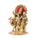 Radha Krishna Standing With Cow Statue For Decorative Home Office &Gifts Pack -1