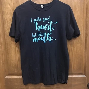 Damen T-Shirt Live And Tell schwarz - "I Gotta Good Heart" - Größe M - Bild 1 von 4