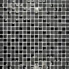Glasmosaikfliese Naturstein Fliesenspiegel Relief dunkelgrau schwarz WB83-HQ20