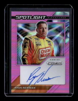 2021 Panini Prizm Spotlight Signatures Prizms Pink #11 Ryan Newman Auto /50 - Image 1 of 2