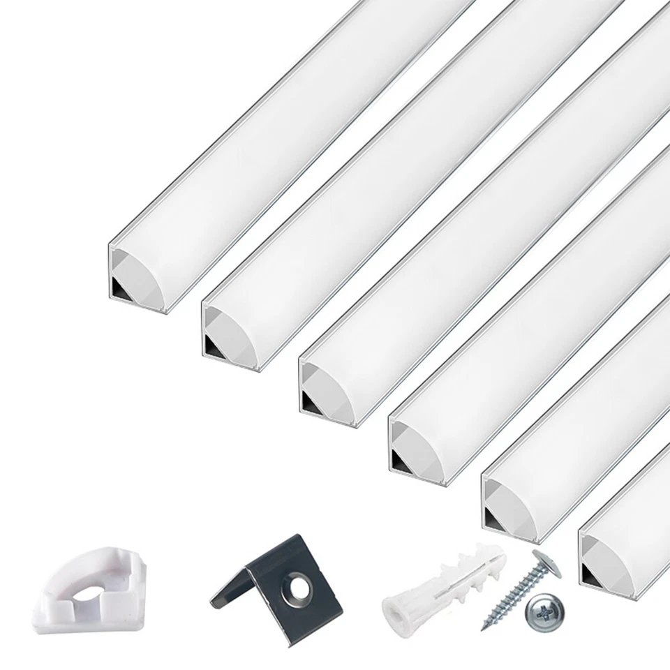 10m LED Profil Aluprofil Alu Schiene Leiste Profile für LED-Streifen Eloxiert - Bild 1 von 4