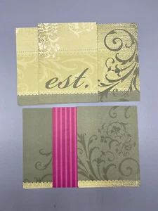 12 Stampin' Up Designer Series Paper Card Fronts 4x5.25 Double Sided - Picture 1 of 2