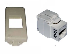 KEYSTONE RJ45 UTP CAT 6A BTICINO MAGIC TT NETZWERKBUCHSE BEIGE TOOLLESS EASY MOUNT - Bild 1 von 16
