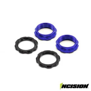 Incision IRC00519 S8E Machined Aluminum Spring Collars Blue - Picture 1 of 2
