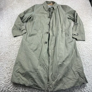 AQUASCUTUM Trench EXTRA LINEN Men’s Long Coat Button Up - Picture 1 of 16