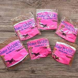 Lotto 6 Palline da Spiaggia Coppertone Acqua Neonati Protezione Solare Rosa Bambina Cane - Foto 1 di 3