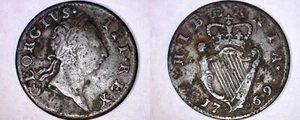 1769 Irish 1/2 Penny World Coin - Ireland - Type II - Picture 1 of 1