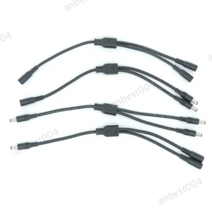 18awg 7A 2 way 1 male female to 2 male female DC Splitter Power Cable 5.5x2.1mm - Picture 1 of 11