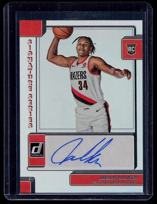 Jabari Walker 2022-23 Donruss Signature Series #SS-JWL AU Portland Trail Blazers - Image 1 of 2