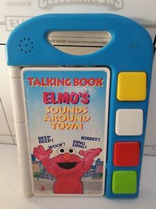 Vintage SESAME STREET ELMO’S ‘Sounds Around Town’ Electronic Talking Book TYCO