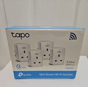 TP-LINK TAPO P100 (4-PACK) Wireless Smart Socket - White - Picture 1 of 3