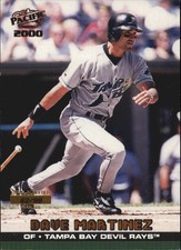 2000 Pacific Tampa Bay Devil Rays Baseball Card #413 Dave Martinez