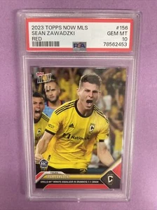 2023 Topps Now MLS Sean Zawadzki #156 RC Rookie-RED 09/10 PSA 10 GEM MT POP1 Y10 - Picture 1 of 4