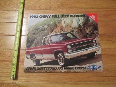 Chevrolet Chevy Full Sized Pickups 1983 Car Dealer Sales Brochure Foto 1 de 4