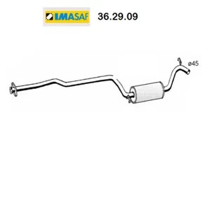 Mittelschalldämpfer Ford Escort - Orion - Fiesta IMASAF Für 1495903 - Bild 1 von 1