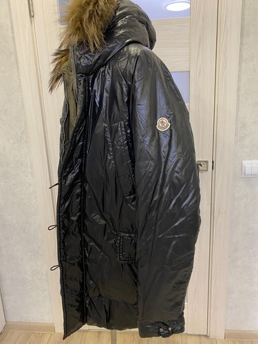 Giacca parka cappotto pelliccia piumino reversibile Moncler originale