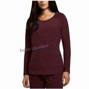 32 Degrees Heat Weatherproof Women's Quilted Soft Top Pullover 2 XL Bordeaux - Picture 1 of 1