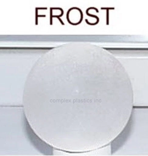 ACRYLIC BALL 2.25" FROSTED CLEAR LUCITE SOLID PLEXIGLAS SPHERE 16342-76 - Image 1 of 1