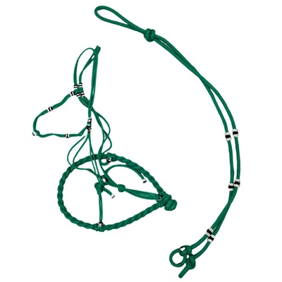 Conjunto Charros Original Verde Halter Bosal/Rienda - Imagem 1 de 2