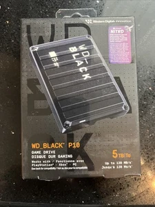 WD BLACK 5TB P10 Game Drive - Portable Hard Drive For PlayStation, Xbox, & PC - Afbeelding 1 van 2