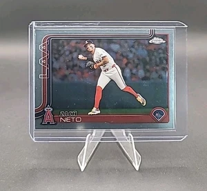 2025 Topps Chrome Zach Neto #211 Los Angeles Angels - Picture 1 of 2