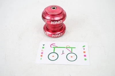 Fone de Ouvido Vintage Chris King VERMELHO 1 1/8" NoThreadset MTB Road Gravel Bicicleta BMX - Imagem 1 de 4