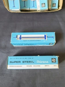 Siringa di vetro vintage 1981 NOS Chirana Rekord - 20 ml Made in Cecoslovacchia - Foto 1 di 2