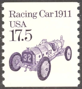 Scott 2262, The 1988 17.5¢ Racing Car from Transportation Series MNH Coil Single - Picture 1 of 1