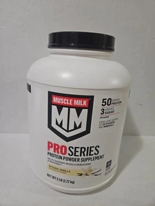 Muscle Milk Pro Series Protein Powder Supplement Intense Vanilla 5 lbs Exp 9/25 - Picture 1 of 6