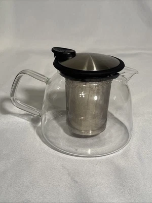 Tetera de vidrio Forlife Bell con infusor de cesta 24 oz. 526-SLS Foto 1 de 4