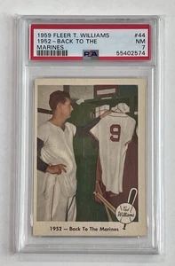 1959 Fleer Ted Williams Back To The Marines #44 PSA 7 - Picture 1 of 2