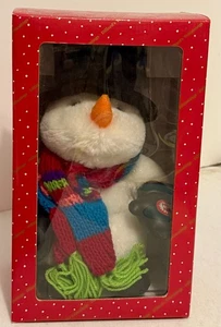 Dillards Recortes 12" Animado Cantando Bailando Muñeco de Nieve Navidad con Sombrero de copa NUEVO - Imagen 1 de 6