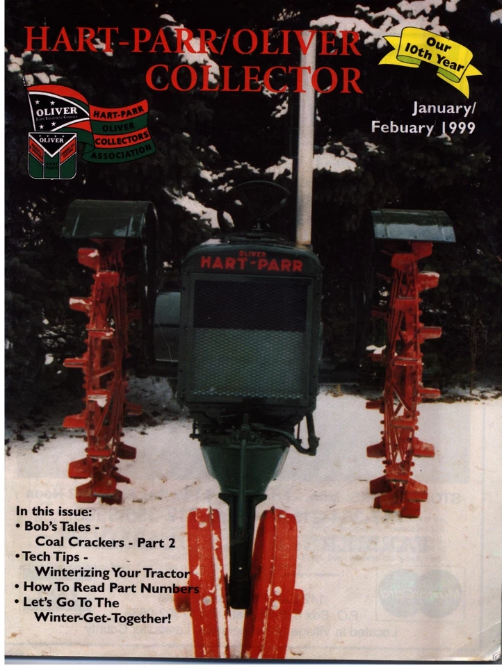 Hart-Parr Oliver Collectors Association enero/febrero 1999 revista HPOCA Foto 1 de 1