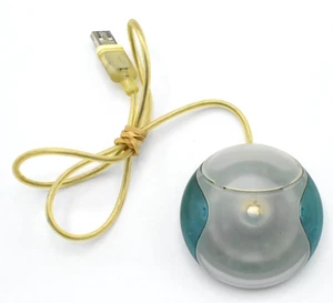 Apple USB Hockey Puck Mouse iMac M4848 Blue - Tested and Working - Picture 1 of 3