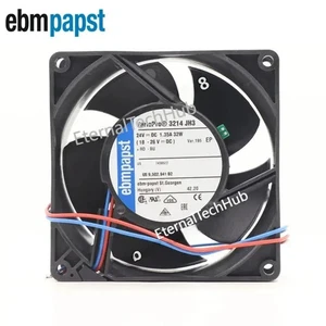 NEW 3214JH3 DC 24V Ebmpapst Fan 1.35A 32W 92*92*38MM 2wires Inverter Axial Fans - Picture 1 of 8