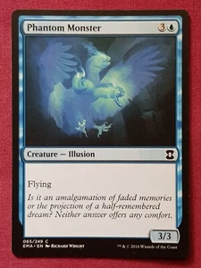 Magic The Gathering ETERNAL MASTERS PHANTOM MONSTER blue card MTG - Picture 1 of 2