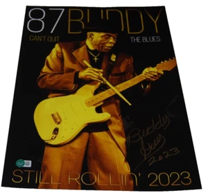 BUDDY GUY firmado (CAN'T QUIT THE BLUES) 2023 12X18 póster BECKETT BAS BL52199 - Imagen 1 de 2