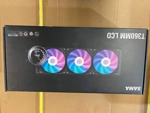 SAMA T360 Black liquid Cooler 360mm ARGB AIO Radiator LCD Temperature Display Sc - Afbeelding 1 van 6