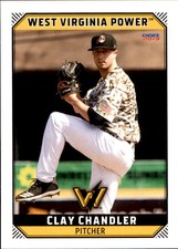 2019 West Virginia Power Choice #17 Clay Chandler Paducah Kentucky Baseball Card