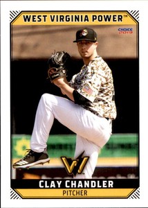 2019 West Virginia Power Choice #17 Clay Chandler Paducah Kentucky Baseball Card
