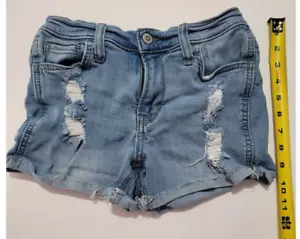 Hollister taglia 0 (W24) pantaloncini da donna a mezza altezza 3", elasticizzati avanzati. Usato. - Foto 1 di 7