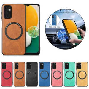 For Galaxy A51 A12 A13 A03S A22 A32 Case Manetic Wireless Charging Leather Cover - Picture 1 of 26