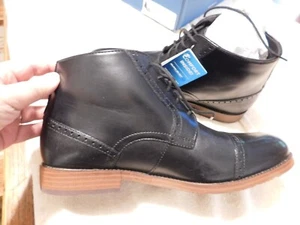 SCARPE UOMO NUNN BUSH, 9,5W, MIDDLETON CT CB,NUOVE CON SCATOLA,NERO,PELLE - Foto 1 di 5